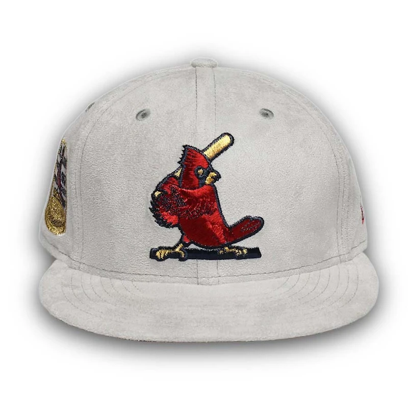 St. Louis Cardinals Pro Image Exclusive GraySuede 1967 World Series Patch Red UV 59FIFTY Fitted Hat