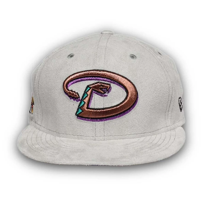 Arizona Diamondbacks Pro Image Exclusive GraySuede 2001 World Series Patch Purple UV 59FIFTY Fitted Hat