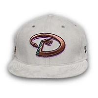 Arizona Diamondbacks Pro Image Exclusive GraySuede 2001 World Series Patch Purple UV 59FIFTY Fitted Hat
