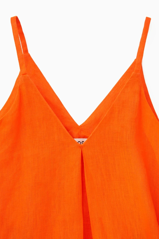 Cos BOW-DETAIL LINEN MIDI DRESS | King's Cross Cos BOW-DETAIL LINEN MIDI DRESS | King's Cross