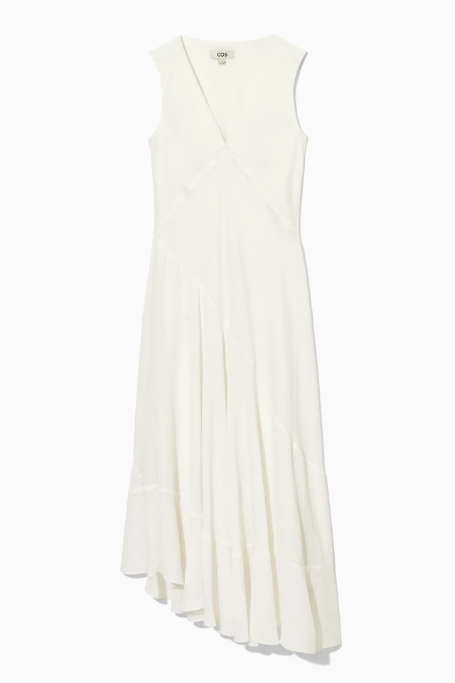cos asymmetric paneled denim midi dress ASYMMETRIC PANELLED DENIM MIDI DRESS 135.00 |