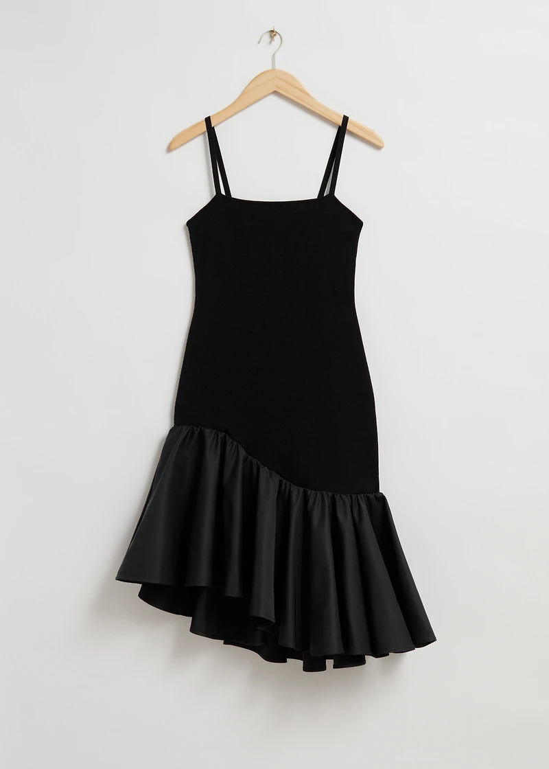 & Other Stories Voluminous Frill Midi Dress | King's Cross