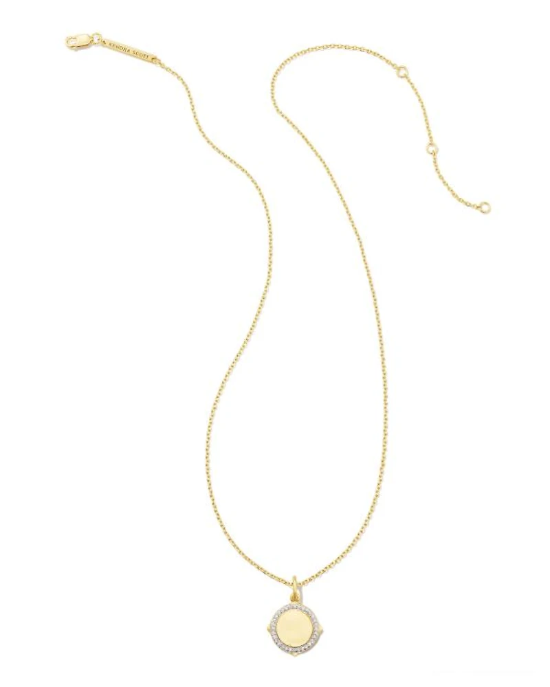 Matilda Luxe Sterling Silver Charm Necklace in White Sapphire