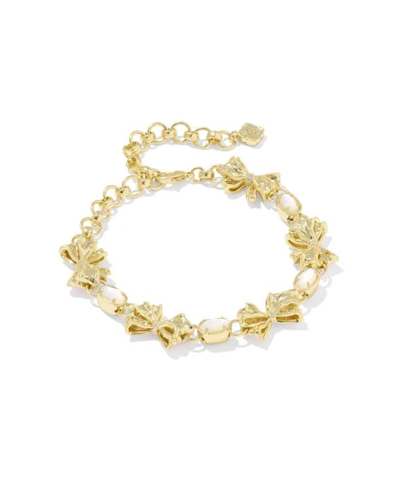 Kendra Scott x LoveShackFancy Bow Delicate Chain Bracelet 