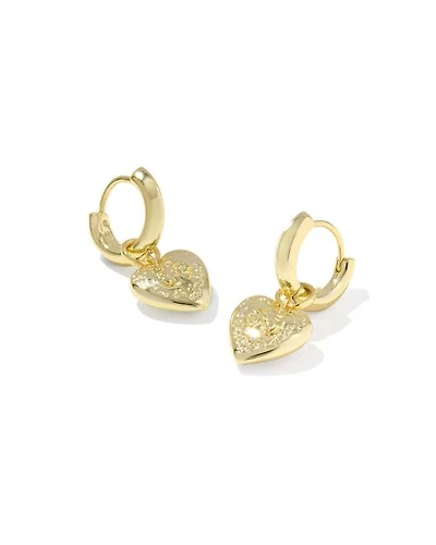 Kendra Scott x LoveShackFancy Heart Huggie Earrings 
