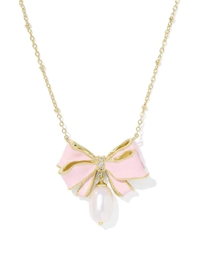 Kendra Scott x LoveShackFancy Pearl Bow Necklace