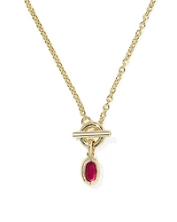 Mini Elisa Toggle Short Pendant Necklace