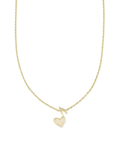 Dolly Parton x Kendra Scott Ari Heart Music Note Short Pendant Necklace