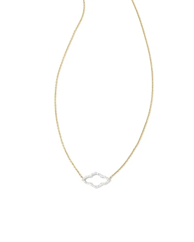 0.16 ct Abbie 14k Yellow Gold Pendant Necklace White Diamond