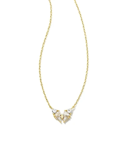 Blair Butterfly Gold Small Short Pendant Necklace