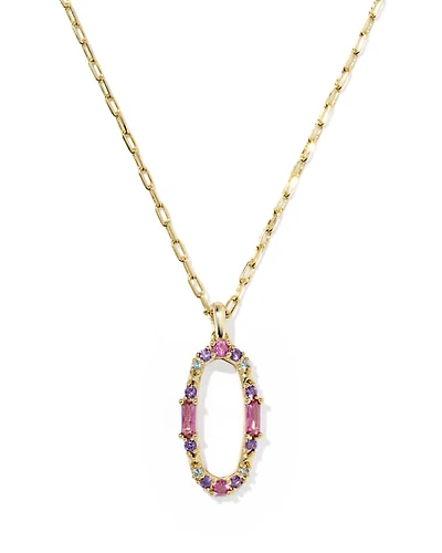 Essie Pave Gold Short Pendant Necklace
