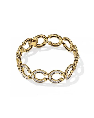 Noble Horseshoe Link and Chain Bracelet