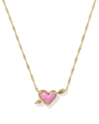 Ari Heart Arrow Short Pendant Necklace