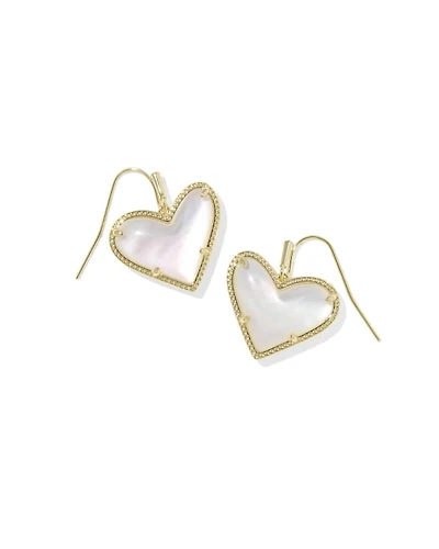 Ari Heart Statement Drop Earrings