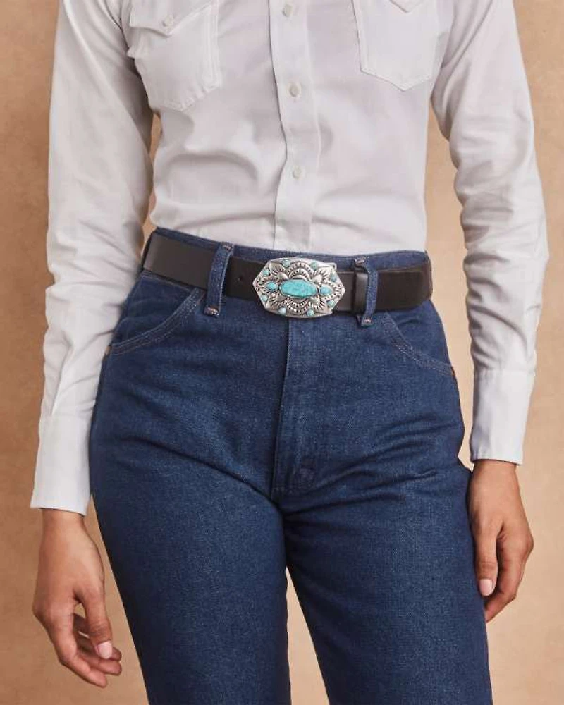 Concho Buckle with Stone