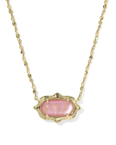 Elisa Scallop Frame Short Pendant Necklace