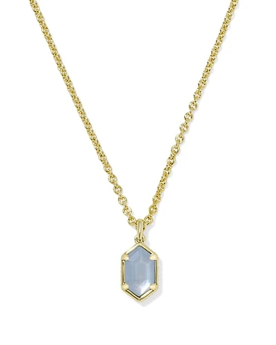 Hallie Gold Short Pendant Necklace