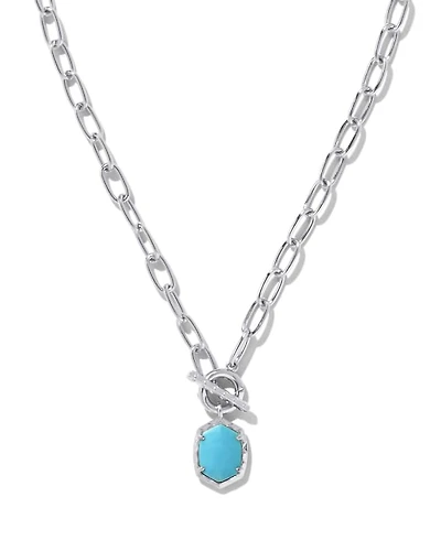 Daphne Convertible Silver Link and Chain Necklace