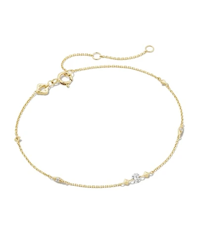 Floating Lab Grown Diamond Delicate Chain Bracelet