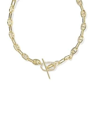 Elisa Toggle Link and Chain Necklace