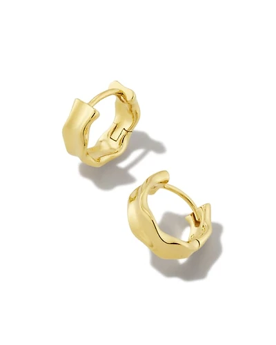 Aspen Huggie Earrings 18k Gold Vermeil