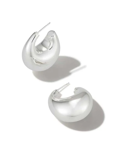 Raylyn Hoop Earrings Sterling Silver