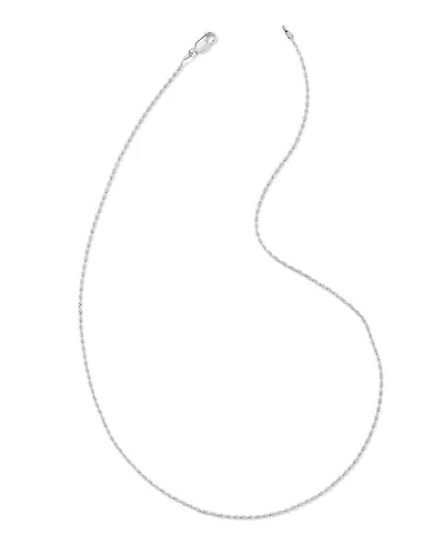 Twisted Link Sterling Silver Chain Necklace