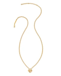 Mom Heart Padlock Sterling Silver Pendant Necklace White Sapphire