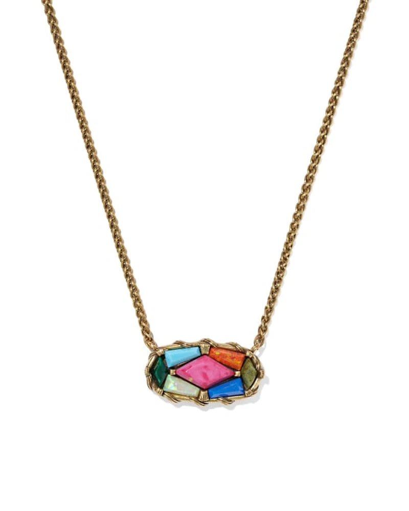 Dolly Parton x Kendra Scott Patchwork Elisa Short Pendant Necklace