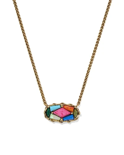 Dolly Parton x Kendra Scott Patchwork Elisa Short Pendant Necklace