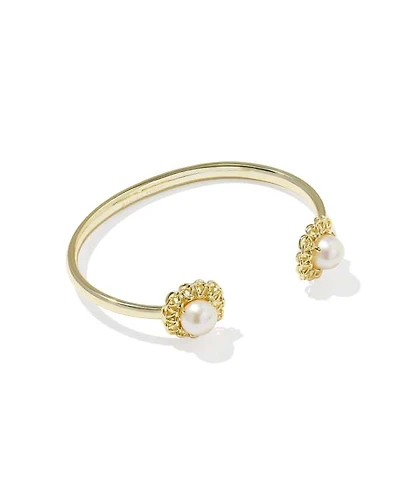 Gabriella Gold Pearl Cuff Bracelet