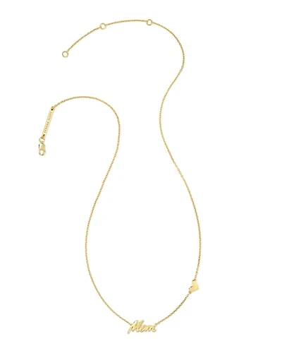 Mom Pendant Necklace in 18k Gold Vermeil