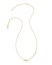 Mom Pendant Necklace in 18k Gold Vermeil