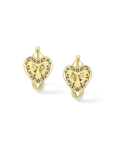 Kendra Scott x LoveShackFancy Heart Huggie Earrings