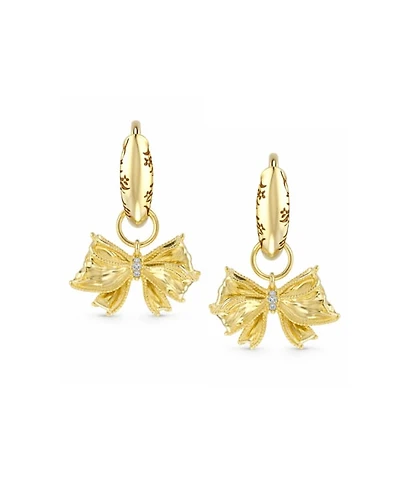 Kendra Scott x LoveShackFancy Bow Convertible Huggie Earrings