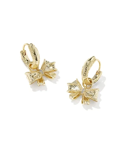 Kendra Scott x LoveShackFancy Bow Convertible Huggie Earrings