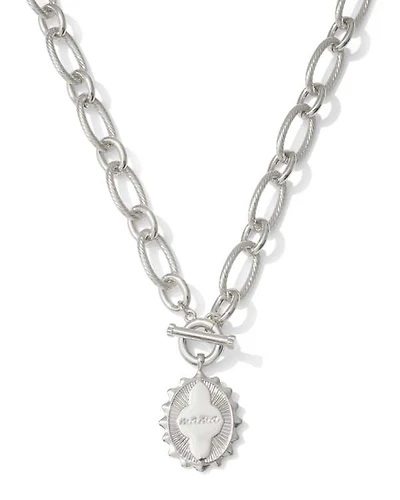 Mama Silver Link and Chain Necklace