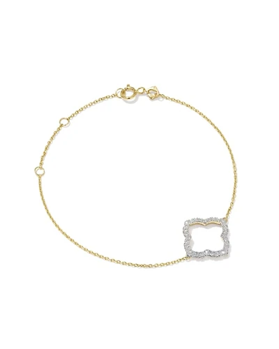 Lab Grown Diamond Dira Open Frame Delicate Chain Bracelet