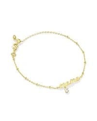 Mama Crystal Delicate Chain Bracelet