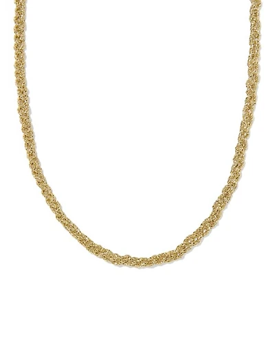 Gabriella Gold Braided Chain Necklace