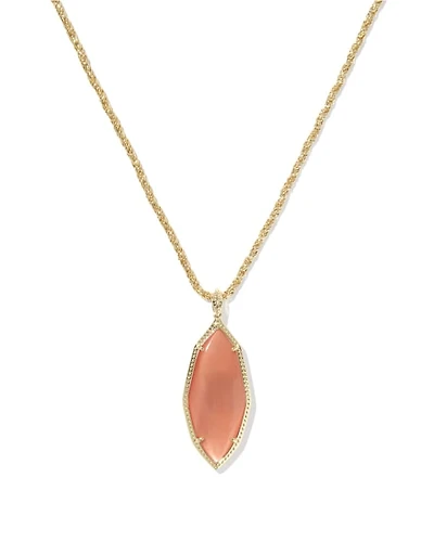 Ophelia Gold Large Long Pendant Necklace