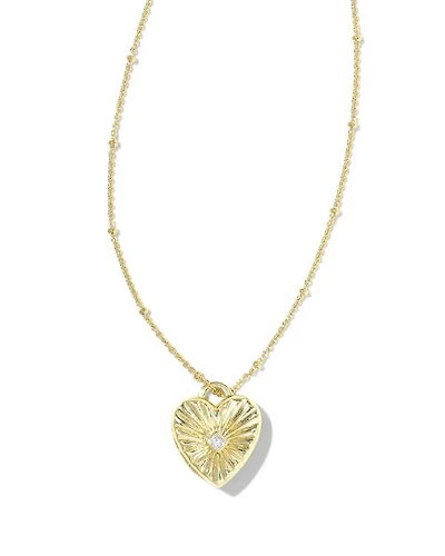 Meredith Sterling Silver Locket Necklace White Topaz