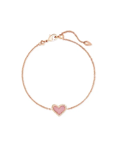 Ari Heart Rose Gold Chain Bracelet