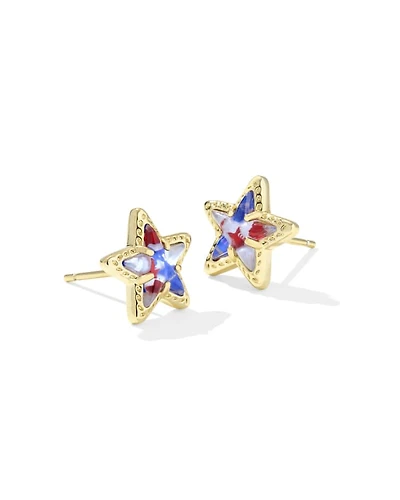 Cassidy Gold Stud Earrings