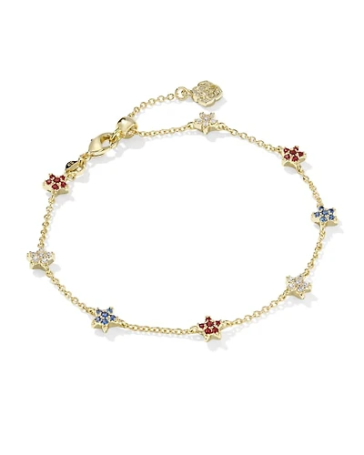 Sierra Star Gold Crystal Delicate Chain Bracelet