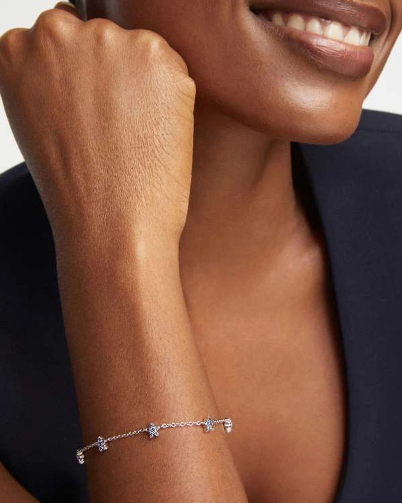 Sierra Star Crystal Delicate Chain Bracelet
