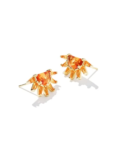 Samantha Sun Gold Stud Earrings