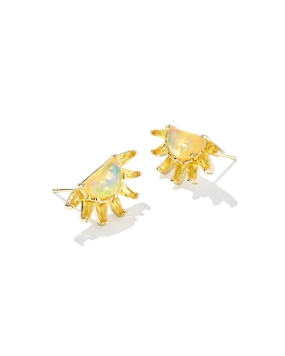 Samantha Sun Gold Stud Earrings