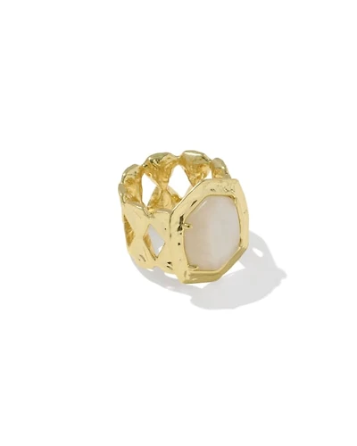 Tiger Striped Daphne Cocktail Ring