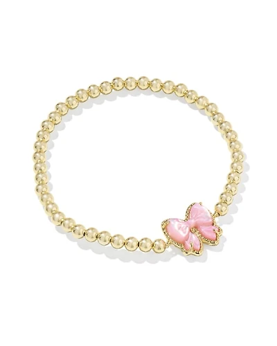 Haley Bow Gold Stretch Bracelet